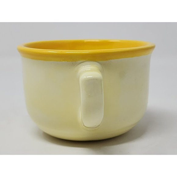 Vintage Yellow Ceramic Teapot W Lid & Coffee/Tea Cup Yellow/White Single Serve - Picture 13 of 16